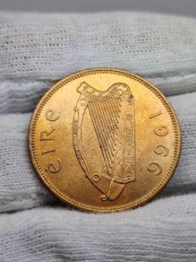 Ireland 1966 1d Penny Beautiful Uncirculated Lustrous
