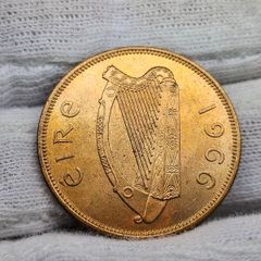 Ireland 1966 1d Penny Beautiful Uncirculated Lustrous