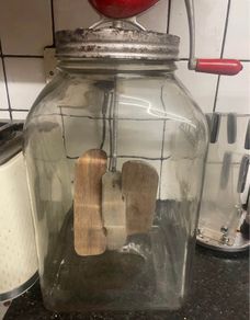 Vintage butter churn