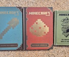 Minecraft Official Handbook Set of 3. Construction, Redstone & Survivors