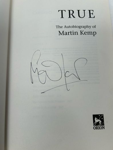 Signed Martin Kemp TRUE Autobiography, Spandau Ballet, Genuine Signature, HB