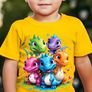 Five Cute Dinosaurs  Tshirt Image 2