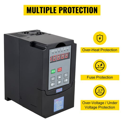4.0KW 220V 3 Phase Variable Speed Drive Frequency Converter for CNC Milling Machine