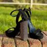 Carvela Black Suede Platform Heels with Crystal Block Heel Image 4