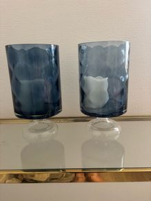Set of 2 Hurricane Vases