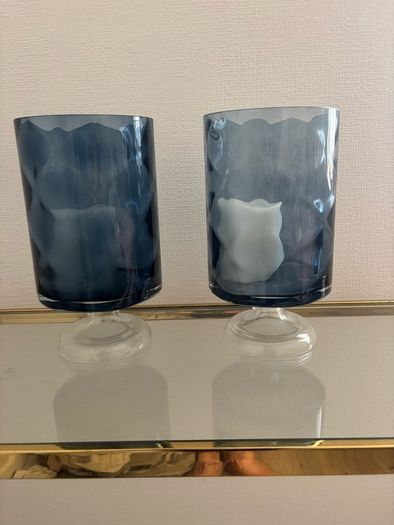 Set of 2 Hurricane Vases