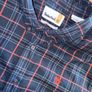 Timberland Navy Red Plaid Shirt Medium M Regular Fit Image 5