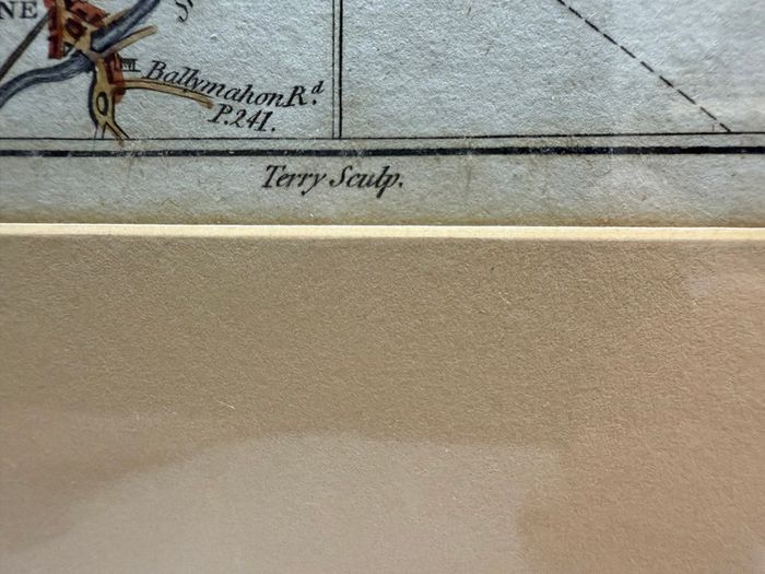 Irish Road Map (Thomas Kitchin / Terry Sculp) Dublin to Castlebar & Newport via Athlone