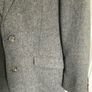 Vintage 90s St Bernard for Dunnes Stores Wool Blend Grey Herringbone Blazer 40R Image 3
