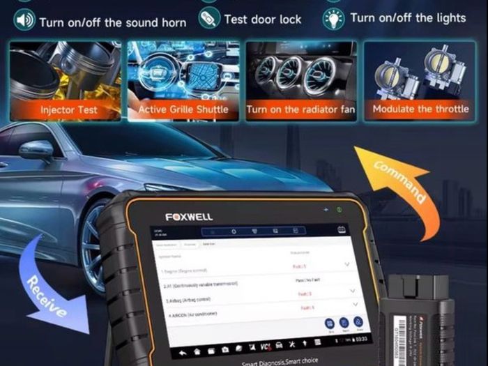 Foxwell GT60 Professional OBD2 Automotivo Scanner 24+ Reset ABS SAS TPMS Reset OBD2 Scanner All System Diagnostic Tool