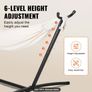 Portable Hammock Stand, 450lbs Capacity Steel Hammock Stand for 2 Person, Heavy Duty Adjustable Hooks Hammock Frame Fits 9.5-12.6 ft Hammocks, Space Saving with Carrying Bag for Outdoor or Indoor Image 2