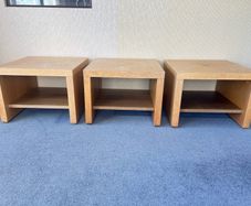 3 x Oak Side Units