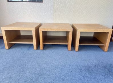 3 x Oak Side Units