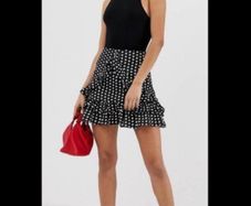 skirt Bnwt misguided polka dot skirt size 12