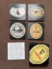 Guinness Set of Cork Backed Coasters