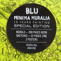 Blu Minima Muralia Special edition Book and 2 posters
