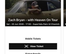 Zach bryan tickets