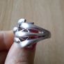 Silver dolphin ring size U Image 7