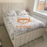 Panel Plush Lines Velvet Bed Frame All Sizes & Colours Available NEW Image 4