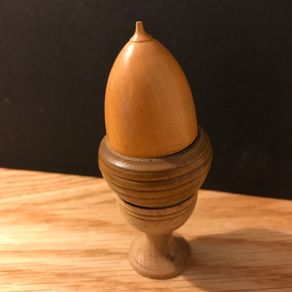 Vintage Wooden Acorn Trinket Box