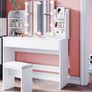 Makeup Dressing Desk Mirror with RGB LED Lights with 2 drawers for Bedroom Image 4