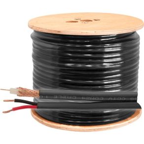 Shotgun Cable RG59 + 2 Power Cables Black