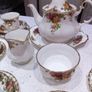 22 piece Tea set With Large Tea Pot Royal Albert Old Country Roses  For 6 Person Setting, Bone China Image 4