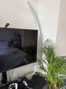 Modern Curved LED Floor Lamp - Excellent Condition