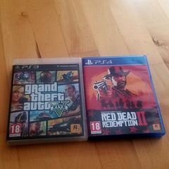 PS3 GTA 5 And PS4 Red Dead Redemption 2 Games