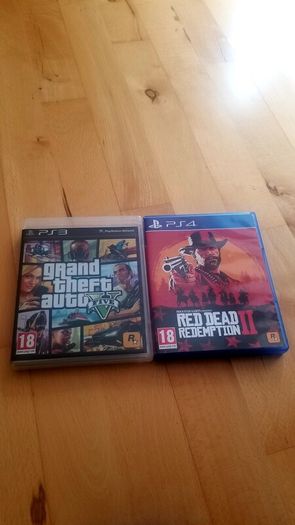 PS3 GTA 5 And PS4 Red Dead Redemption 2 Games