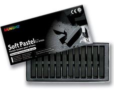 Mungyo Artist's Soft Pastels (12 Charcoal)