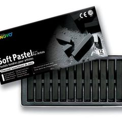 Mungyo Artist's Soft Pastels (12 Charcoal)