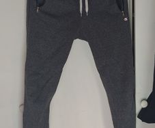 Champion Men's Grey Sweatpants - Small - Small C Logo