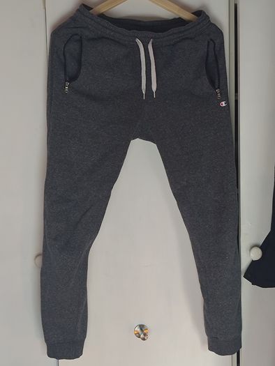 Champion Men's Grey Sweatpants - Small - Small C Logo