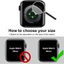 OFFCUP Case with Screen Protector Compatible, 2pcs Hard Case Designed for Apple Watch Series 6/5/4/SE 44mm with Tempered Glass Screen Protector Built-in Tempered Glass Film High Sensitivity (Black) Image 2