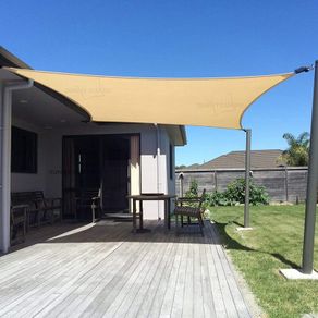 Sun Shade Sail 3x4m - UV Garden Canopy Rectangle - Brand New