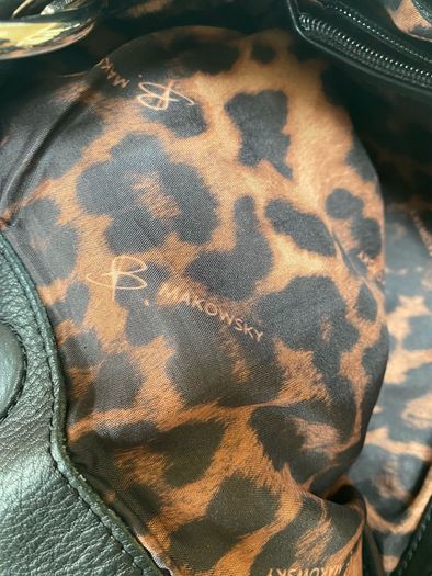 B Makowsky Leather Shoulder Bag