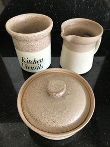 Pottery Jug, Bowl and Pot