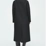 COS Longline Wool Peacoat Size 34 Dark Grey Image 4