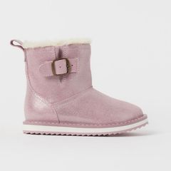 H&M Warm-Lined Real Suede Boots, Junior Size 12.5 EUR 31