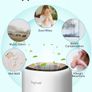 1400ml Electric Dehumidifier for Home Damp with 7 Colorful Lights, Portable Small Dehumidifier for Bathroom Wardrobe Closet RV Bedroom Garage Image 4