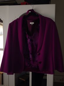 3piece suite cerise in colour