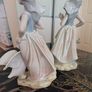 Large Vintage Girl with Goose Figurine by Tengra Image 3