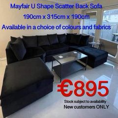 Brand new sofa U-Shaped all colors available
