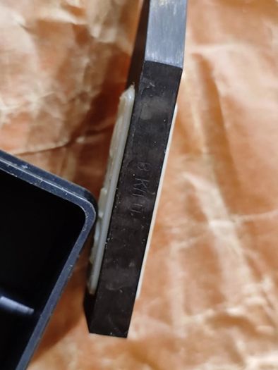 Precision Machinist's Straight Edge 80 mm with double-sided bevel.