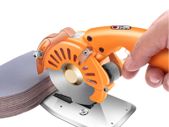 Fabric Cutting machine 100mm Rotating Fabric Cutting Machine 27mm Cutting Height Electric Rotating Cutting Machine Orange