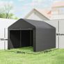 Large Garden shed waterproof storage tent 200 x 238 x 183 cm Image 2