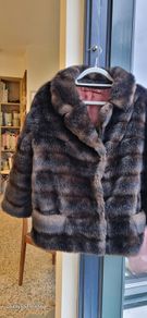 vintage Faux fur jacket brown
