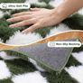 Fluffy Rugs Living Room Bedroom Shaggy Geometric Green Rug 120x170cm  Modern Hexagonal Pattern Rug, High-Pile Fluffy Carpet for Cosy Homes Lounge Nursery Non Slip Non Shed Soft Rug for for Kids Image 2