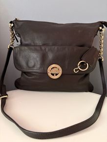 Vintage Mulberry chocolate brown crossbody bag